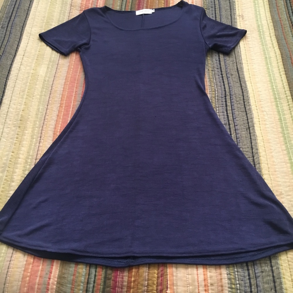 🌚 Vintage 90s Navy Blue Skater Dress Grunge Cute